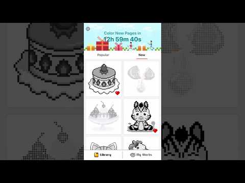 PixPanda - Color by Number Pixel Art Coloring Book Video