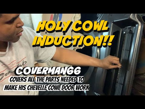 How Does Chevelle Cowl Induction Hood Door Work. (Parts and Installation).