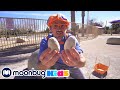 Blippi Learns About Dinosaur Eggs Blippi Moonbug Literacy