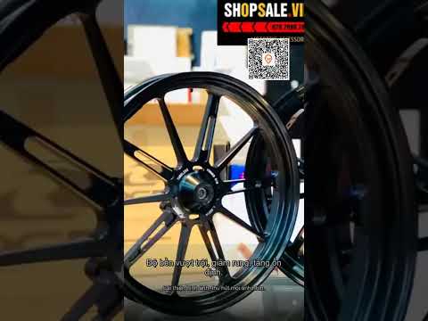 Mâm CNC 9 Cây,8 Cây,Ngôi sao,10 cây Chính Hãng VTR - 10 Cây TEP racing Màu Crom / Đen Gắn cho xe AB…