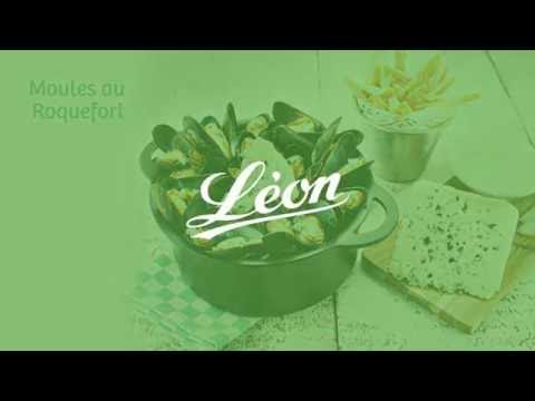 Recette de moules au Roquefort société - Leon de bruxelles