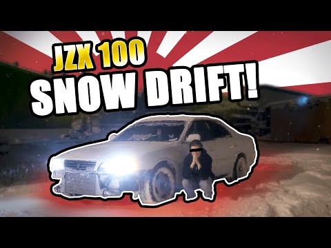 Winter Drift Magic: Toyota Chaser with Amazing 1JZ Sounds