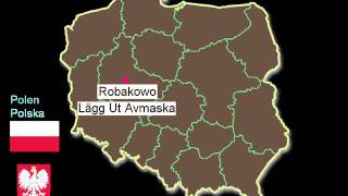 Roliga Namn Polska Städer Och Byar [ Karta Över Polen ]