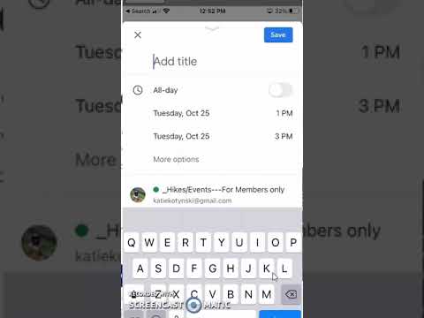 Using iPhone App to Create Google Calendar Event on Shared Calendar