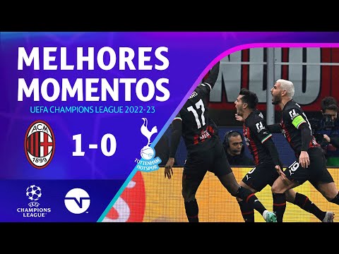 Gols e lances de Milan x Tottenhan