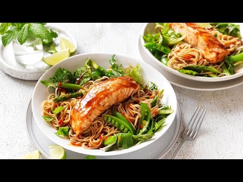 Salmon Soba Noodle Salad Recipe | Celebrate Health
