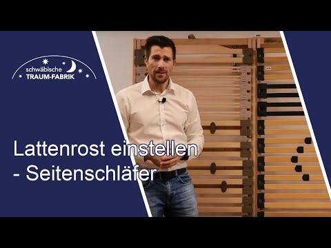 How to adjust a slatted bed base correctly - tips for side sleepers