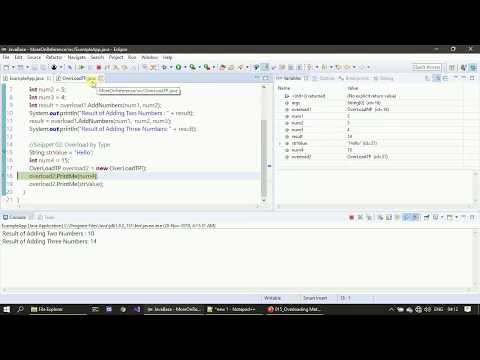 015 Overloading Java Methods By Its Parameters