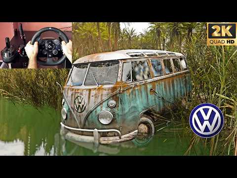 Rebuilding a Volkswagen Type 2 (Kombi - 1963) | Forza Horizon 5 Steering Wheel Gameplay