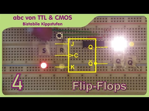 abc from TTL and CMOS part 4 - flip flops, classification, RS flip flop, D flip flop, JK flip flop