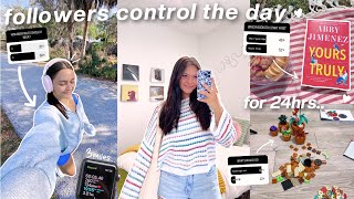 LETTING MY INSTAGRAM FOLLOWERS CONTROL MY DAY VLOG