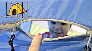 TODDLER TRAPPED IN TENT!