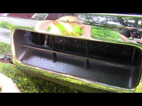 nissan titan front bumper grille install