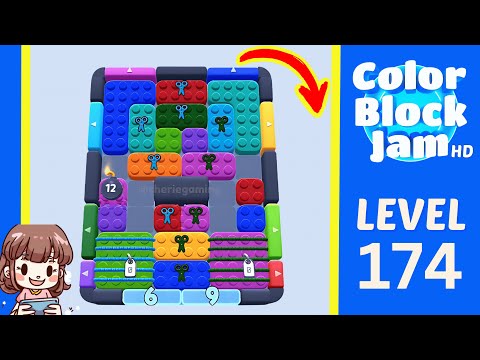 Color Block Jam Level 174 Solution Walkthrough