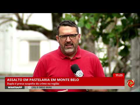 Dupla é presa após assaltar pastelaria em Monte Belo