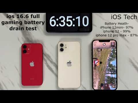 iOS16.6 iPhone 12mini vs 12 vs 12pro max BGMI gameplay ULTIMATE battery drain test