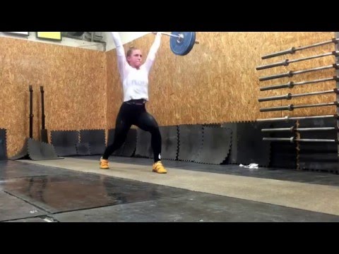 Project Mjollnir - Daria power Clean + push Jerk + split Jerk tempo