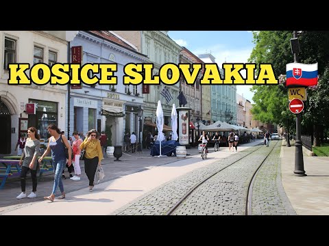 KOŠICE Eslováquia Passeio a pé Cidade muito bonita na Europa 2022