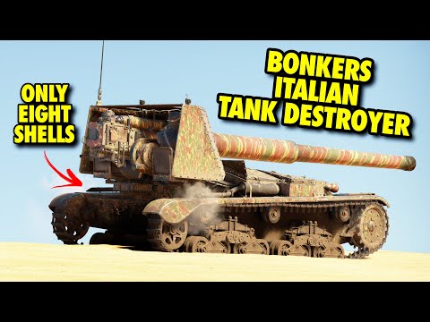 GIANT CANNON ONLY HAS 8 SHELLS - Semovente 90/53 M41M in War Thunder