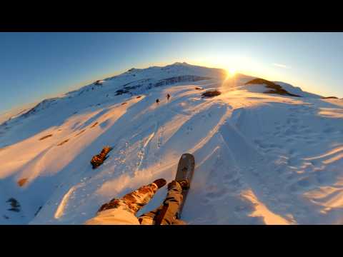 Snowboarding a Windlip in Chile 