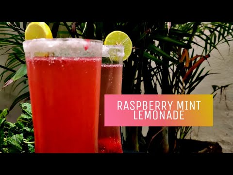RASPBERRY MINT LEMONADE | LEMONADE | SUMMER DRINKS | REFRESHING DRINKS