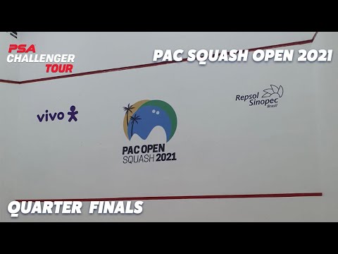 LIVE SQUASH: PAC Squash Open 2021 - Quarter Finals
