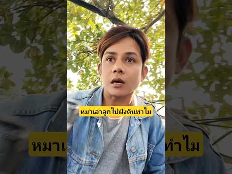 แม่หมาเอาลูกหมาไปฝังดินทำไมบ้าไปแล้ว #บังเอิญเจอ #funny #comedy #การแสดงเท่านั้น