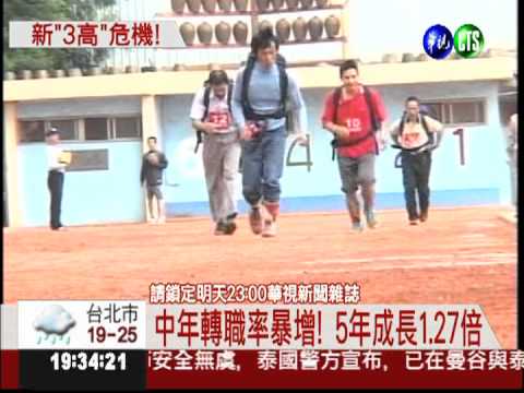 離婚.轉職.罹病 中年新3高危機!