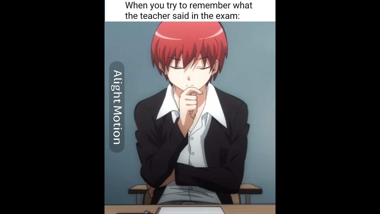 Can’t remember anything in exams 🥀 | #anime #exams