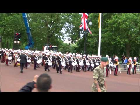 Massed Bands of H.M. Royal Marines 04-06-14 The Mall