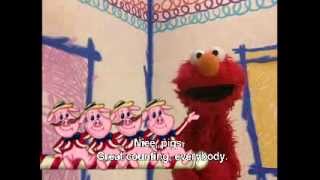 muppet Elmo count the barbershop quartet pigs