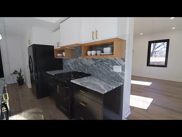 Silver Cloud Brushed Granite Installed