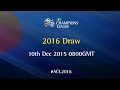 AFC Champions League 2016: Official Draw