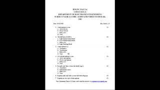 Download Lagu EE 305, EL 208, 308 1st Test Solutions, Gaurav Choudhary Thumbnail