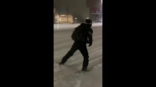 How Canadians get to work during a snowstorm