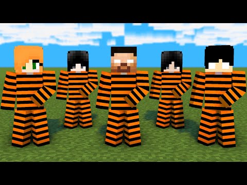 MONSTER SCHOOL : SIMPLE DIMPLE PRISON HEROBRINE FAMILY - MINECRAFT ANIMATION