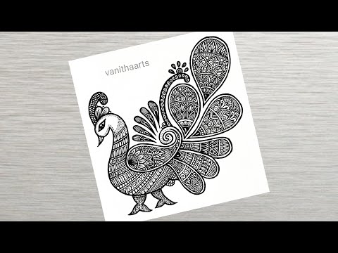How to draw Mandala for Beginners Peacock mandala art peacock drawing stepbystep doodle art