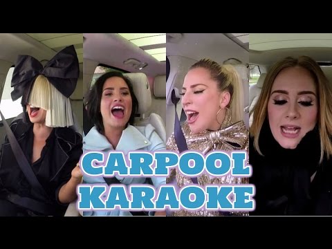 Adele vs Lady gaga vs Demi lovato vs Sia | Vocal Battle - Carpool karaoke Versión -