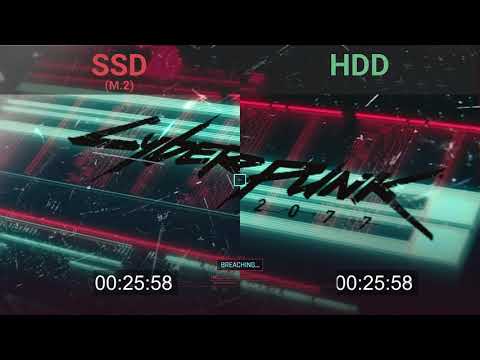 Cyberpunk 2077 SSD vs HDD comparison | Loading time | FPS