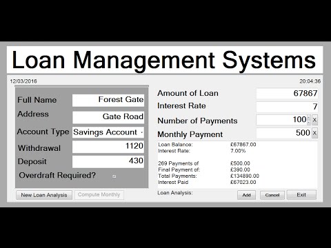 How to Create Loan Management System in Visual Basic.Net