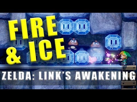 The Legend of Zelda Link's Awakening Switch Ice Blocks and Turtle Rock fire