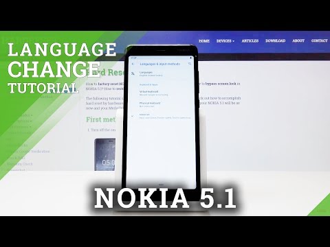 How to Change Language in NOKIA 5.1 - Language Settings
