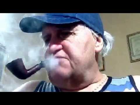 Smoking, my Big-Ben Invention, Pipe Tobaccos, with Black Light Blue White T-Shirt of Surf