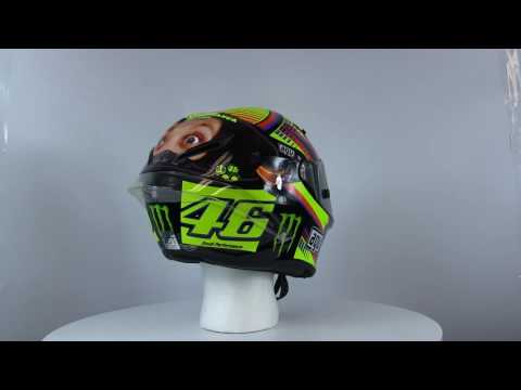 AGV Corsa LE Winter Test Double Face Monster Mens Motorcycle Helmet 360 Degree Spin