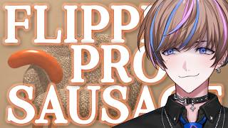 【a weird game about sausage】Watch me Flip the Sausage in this game!【NIJISANI EN | Seible】