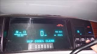 1992-1996 Cadillac Eldorado retrieving and clearing codes