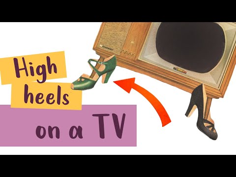 I put high heels on a TV | Surreal Collage Art