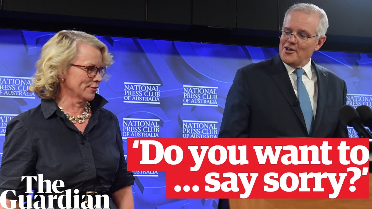 Laura Tingle asks Morrison if he'll apologise for 'the mistakes you've made'. PM declines