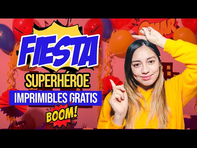 Vídeo relacionado con Cartel Personalizado SuperHeroes 3, 100x80 cm, Pancarta Cumpleaños, Decoracion SuperHeroe