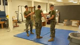Taser training - 25ft full back shot